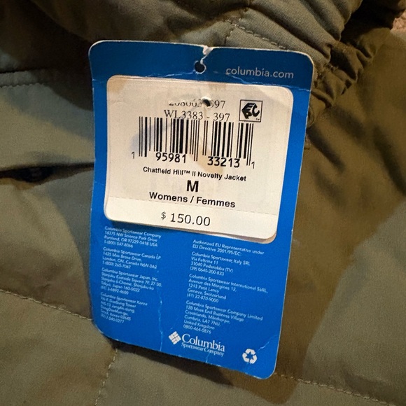 Columbia Chatfield Hill II jacket medium NWT - Picture 6 of 6